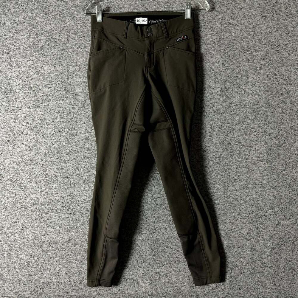 Kerrits Women's Size Small Brown Nylon Skinny Leg Seated Equestrian Pants